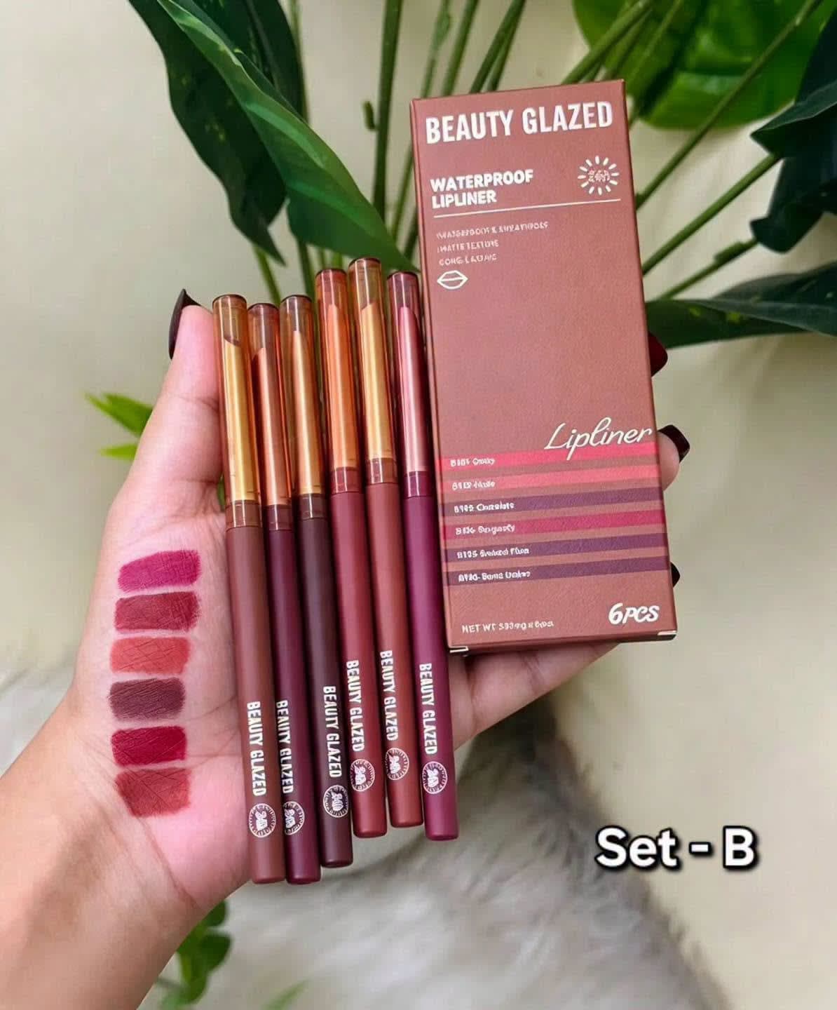 Beauty Glazed Waterproof 6Pcs Lip Liner Set — image 1